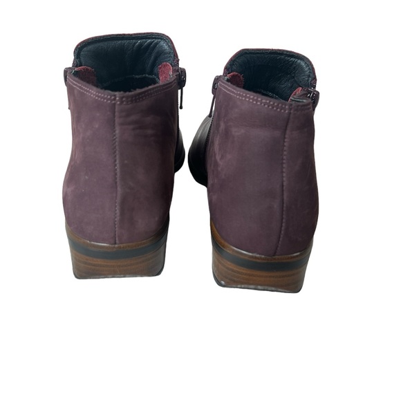 Naot Helm Boot: Bourdeaux Leather/Violet Nubuck - Picture 3 of 8